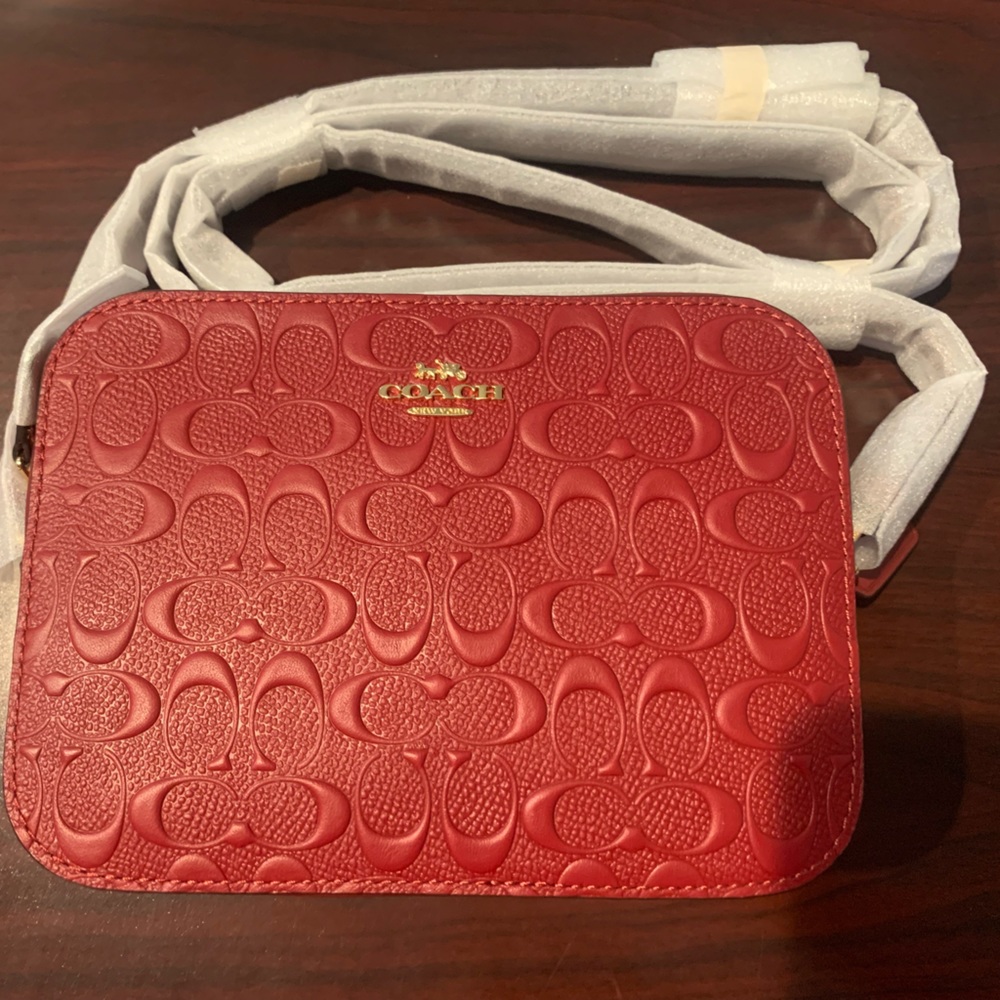 New Red Coach Crossbody purse.